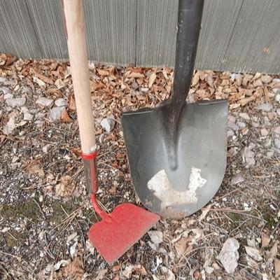 Yard & Garden tools - Ace Hardware Garden Hoe and a nice Truper Shovel