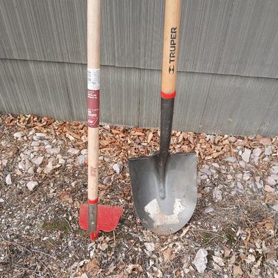 Yard & Garden tools - Ace Hardware Garden Hoe and a nice Truper Shovel
