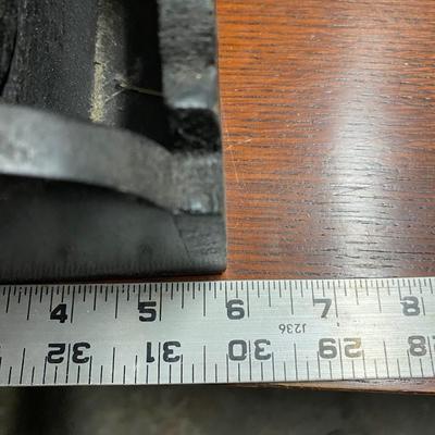 Carved wood letter sorter