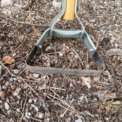 Yard & Garden tools - Craftsman wood handled Cultivator - Ace hardware Scuffle Hoe for weeding and Aerating