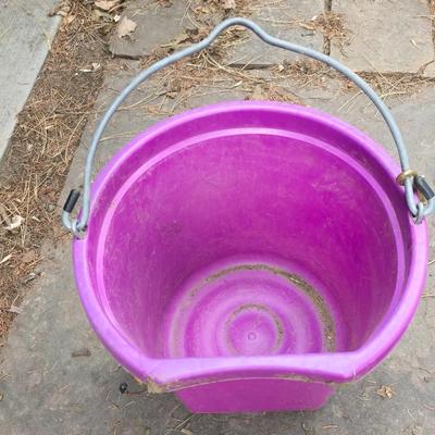 Heavy duty Purple feed bucket aluminum feed scoops and more