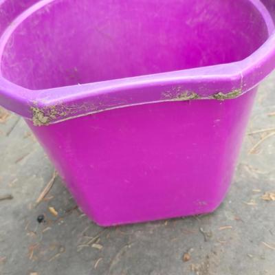 Heavy duty Purple feed bucket aluminum feed scoops and more