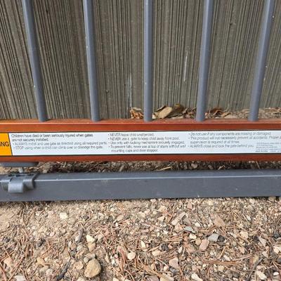 Two child / Pet gates - summer wood with metal rails and a wooden one