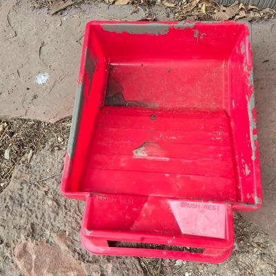 Painting supplies - rollers - brushes - trays - telescoping handle - and more