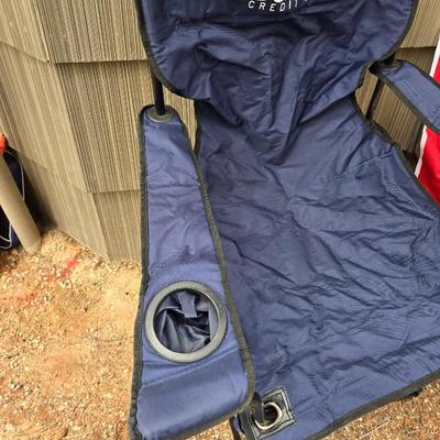 Two folding camping / Sports chairs - with storage bags