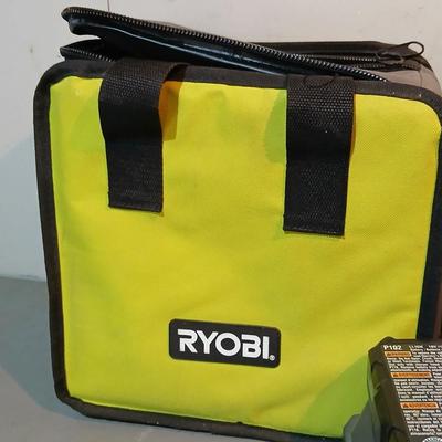 Ryobi Compact 18 volt hammer drill with battery, charger, storage bag and accessories