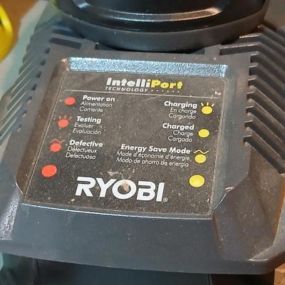 Ryobi Compact 18 volt hammer drill with battery, charger, storage bag and accessories