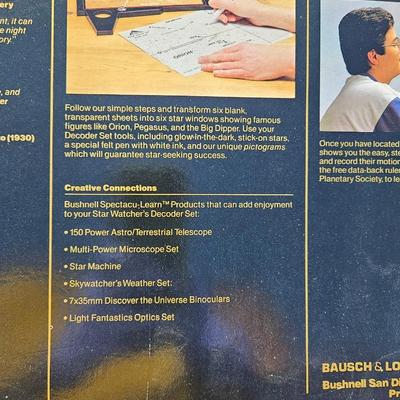 NIB: Bausch & Lomb BUSHNELL Starwatchers Decoder Set Unopened