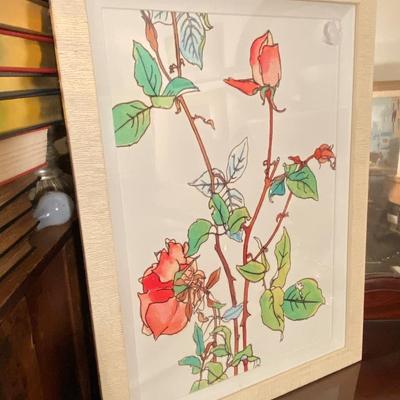Flower study print