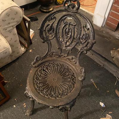 Small Cast iron chair, small for child or petite person
