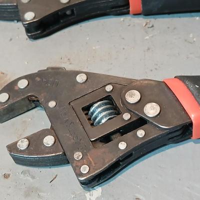 Craftsman Reflex adjustable wrenches with three pairs of pliers