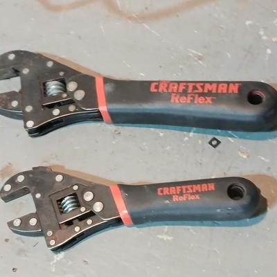 Craftsman Reflex adjustable wrenches with three pairs of pliers
