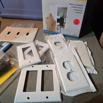 Light switch and electric faceplates and a new outlet cover box