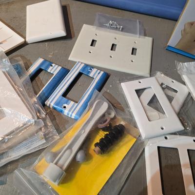 Light switch and electric faceplates and a new outlet cover box
