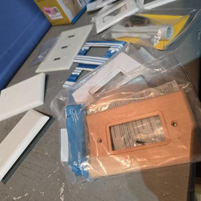 Light switch and electric faceplates and a new outlet cover box