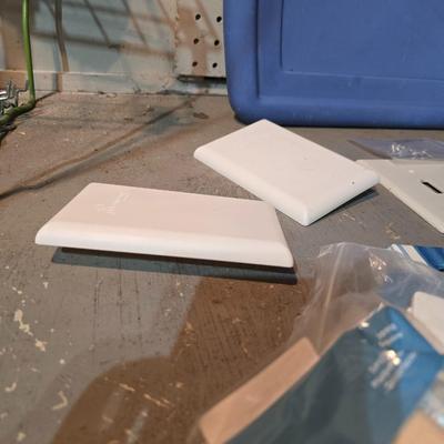 Light switch and electric faceplates and a new outlet cover box
