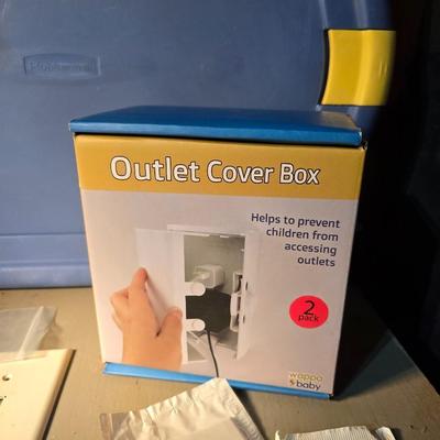 Light switch and electric faceplates and a new outlet cover box
