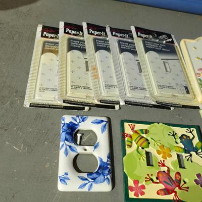 Decorative light switch plates - some are ceramic