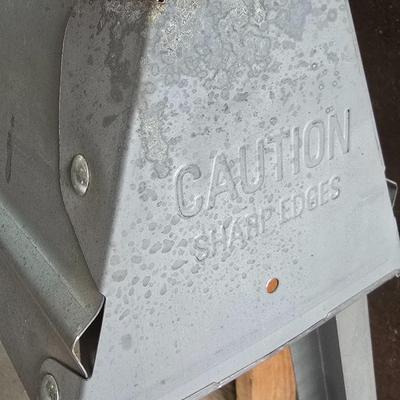 Two metal foldable / collapsable sawhorses