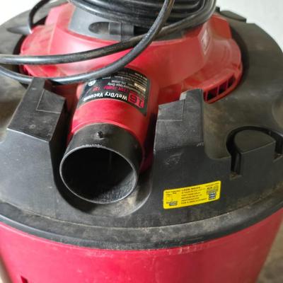 Craftsman 16 gallon wet/dry vacuum with removable blower and several attachments and extension cord.