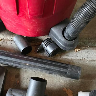 Craftsman 16 gallon wet/dry vacuum with removable blower and several attachments and extension cord.