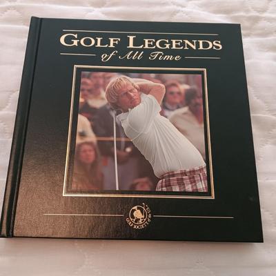 MEN'S GOLF SHIRTS (MEDIUM) AND BOOKS ON GOLF
