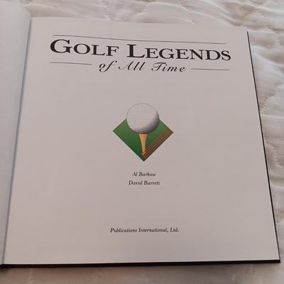 MEN'S GOLF SHIRTS (MEDIUM) AND BOOKS ON GOLF