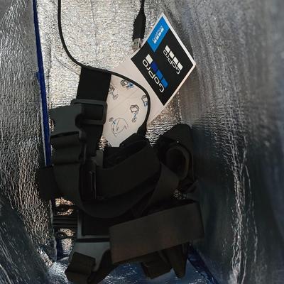 GoPro with Mongoose CM303 Helmet and accessories including two 64 GB UHS scandisk media storage cards