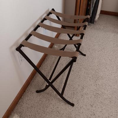 FOLDING LUGGAGE RACK, THROW BLANKET, AND COMPACT IRONING BOARDS
