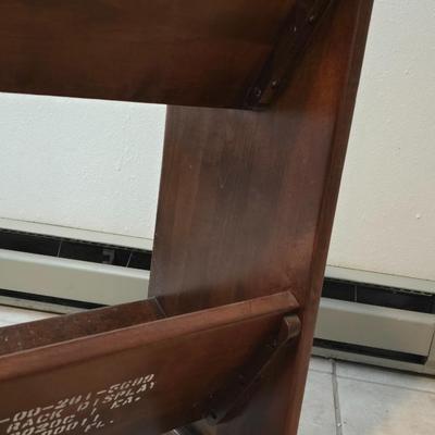 Beautiful Solid wood slant shelf bookcase / Book rack display