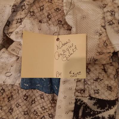 ANTIQUE DOLL DRESS AND OLDER DOLL CLOTHES PLUS RABBIT DISHES
