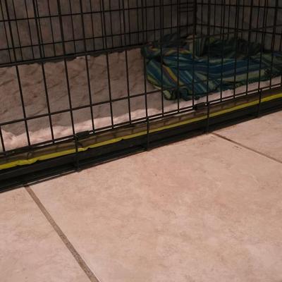 Midwest homes for pets Large sized i crate / dog kennel with floral cover 42" x 28" x 30"