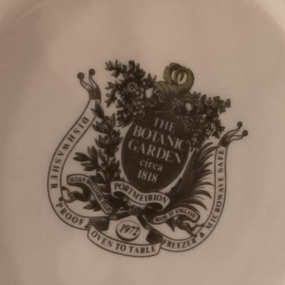 PORTMEIRION BOTANIC CUPS AND SAUCERS PLUS A PITCHER