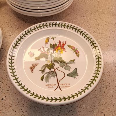 6 SALAD PLATES & 8 BOWLS PORTMEIRION BOTANIC GARDEN