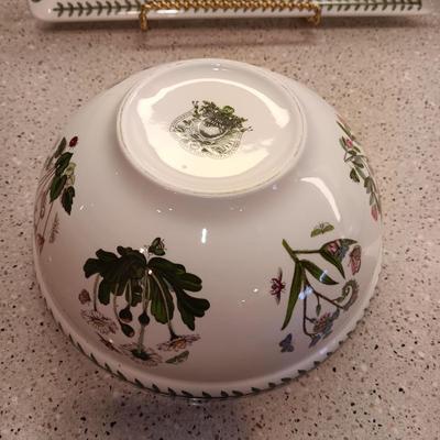 PORTMEIRION BOTANIC GARDEN SERVING BOWL AND PLATTER