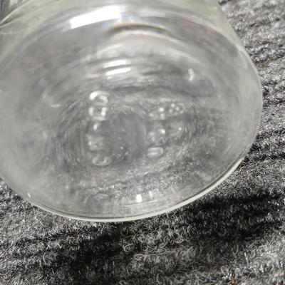 Antique BARIUM CHLORIDE Apothecary Bottle with Glass Stopper