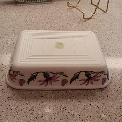 PORTMEIRION BOTANIC GARDEN CASSEROLE DISH AND SERVING TRAY