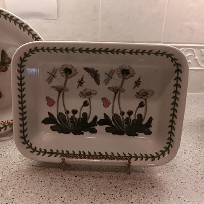 PORTMEIRION BOTANIC GARDEN CASSEROLE DISH AND SERVING TRAY