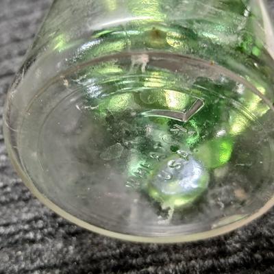 Vintage Wheaton Glass Apothecary Bottle # 28 with glass stopper