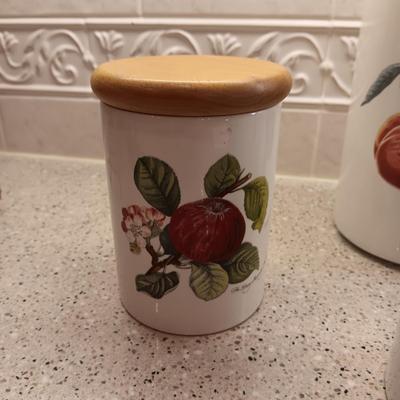 4 PORTMEIRION BOTANIC GARDEN CANISTERS