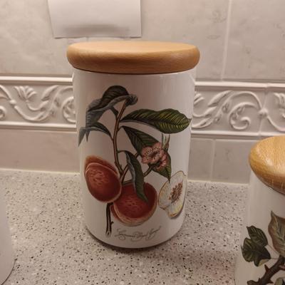 4 PORTMEIRION BOTANIC GARDEN CANISTERS