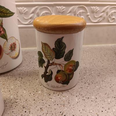 4 PORTMEIRION BOTANIC GARDEN CANISTERS