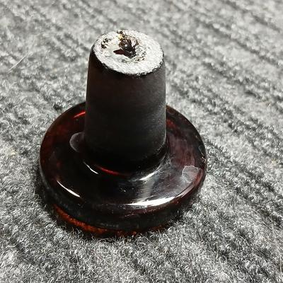 Amber Glass Narrow Mouth Serum Reagent Bottle w/ Stopper