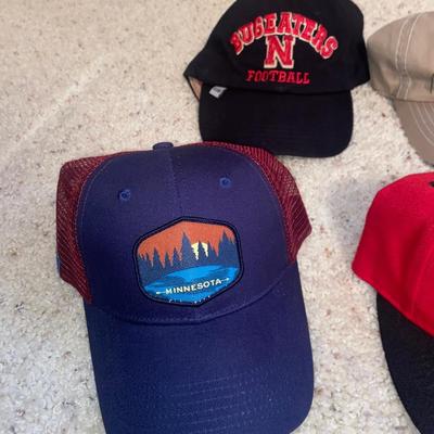 A GOOD ASSORTMENT OF HATS FOR SOME LUCKY HEAD