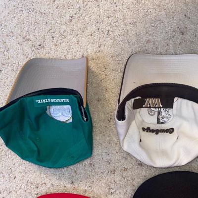 A GOOD ASSORTMENT OF HATS FOR SOME LUCKY HEAD