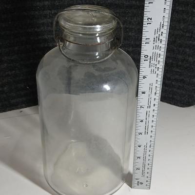 Antique "8" Marked E-Z Seal Jar with Glass Lid