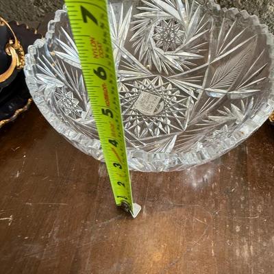 1890 Amethyst Glass Antique Croesus Riverside Glass Candy Dish, & Butter Dish