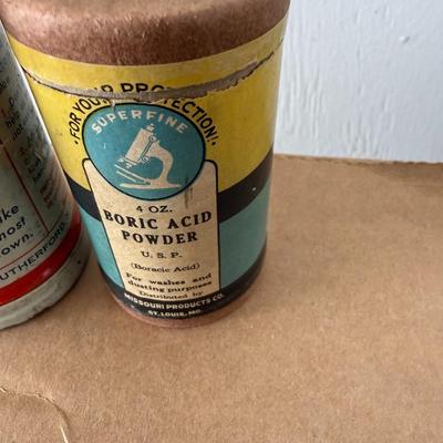 VINTAGE Ayer’s Cathartic Pill BOTTLE (AUTHENTIC REPRODUCTION) plus s other vintage medical w/ first aid