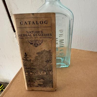 VINTAGE Ayer’s Cathartic Pill BOTTLE (AUTHENTIC REPRODUCTION) plus s other vintage medical w/ first aid