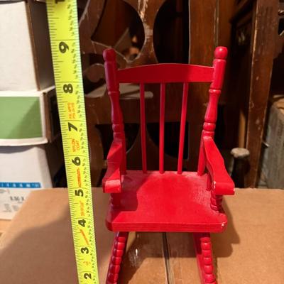 berkeley designs red rocking chair vintage